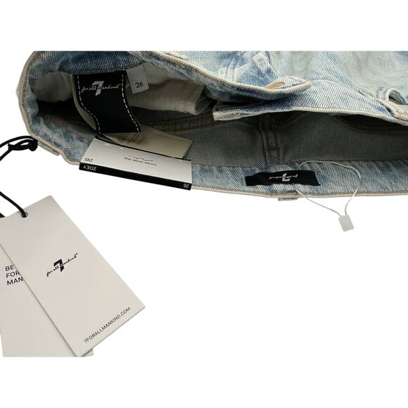 7 For All Mankind 'Zoey' Blue Cotton Jeans Size 26 - Picture 4 of 4